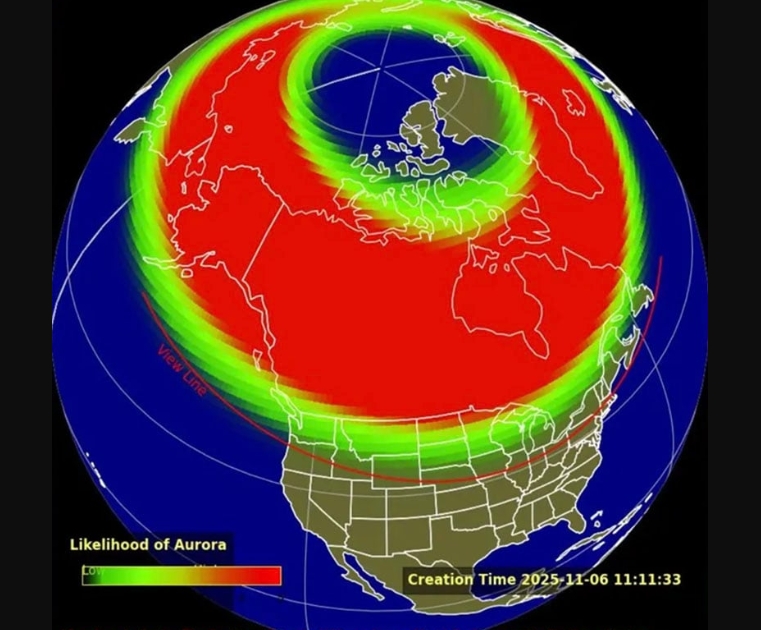 8-9 Nov – Strong Auroras Predicted